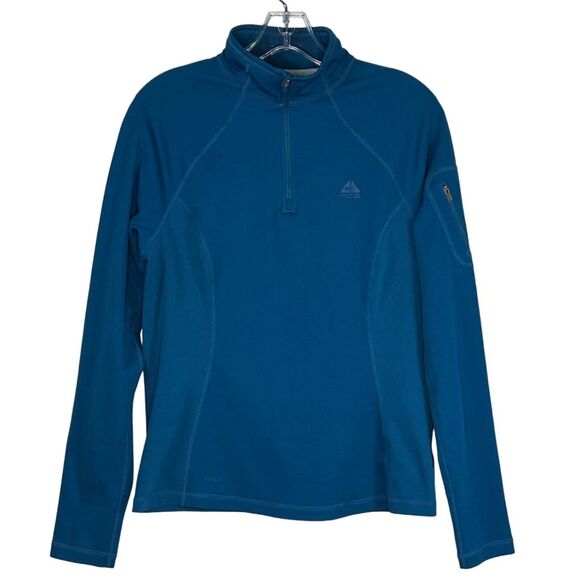 Nike ACG Jacket Womens Medium Teal Blue Fit Dry Quarter Zip‎ Workout Athleisure - Picture 1 of 8